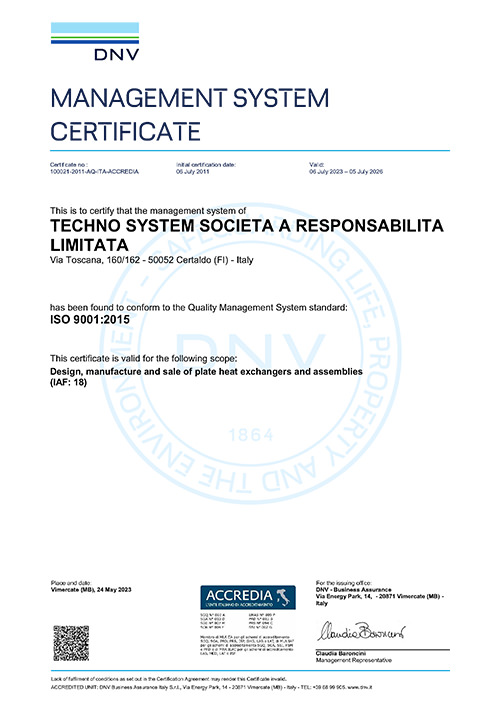 ISO 9001 TECHNO SYSTEM