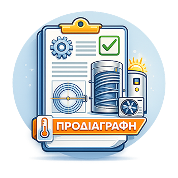 Κατεβάστε την προδιαγραφή Προδιαγραφή για μπόιλερ με μεγάλο εναλλάκτη για αντλία θερμότητας