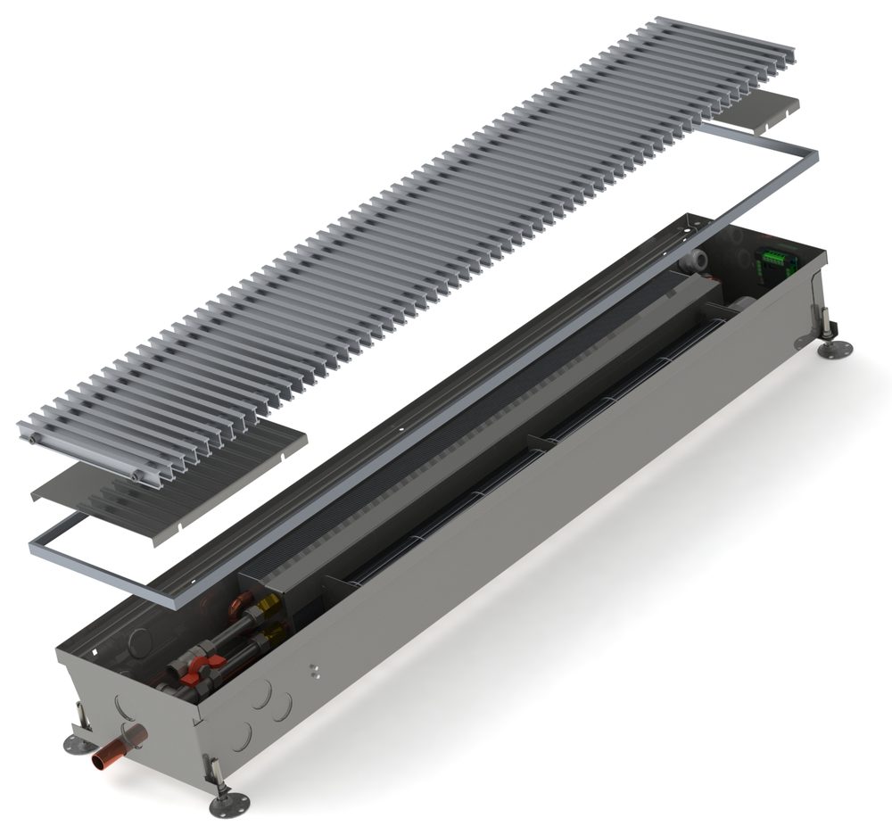 Ενδοδαπέδιο convector MINIB σειρά HC για θέρμανση και ψύξη